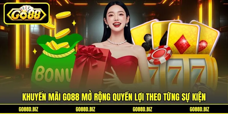 Khuyến mãi Go88 mở rộng quyền lợi theo từng sự kiện Khuyến mãi Go88 mở rộng quyền lợi theo từng sự kiện