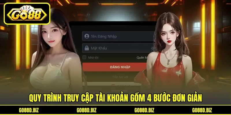 Quy trình truy cập tài khoản gồm 4 bước đơn giản Quy trình truy cập tài khoản gồm 4 bước đơn giản